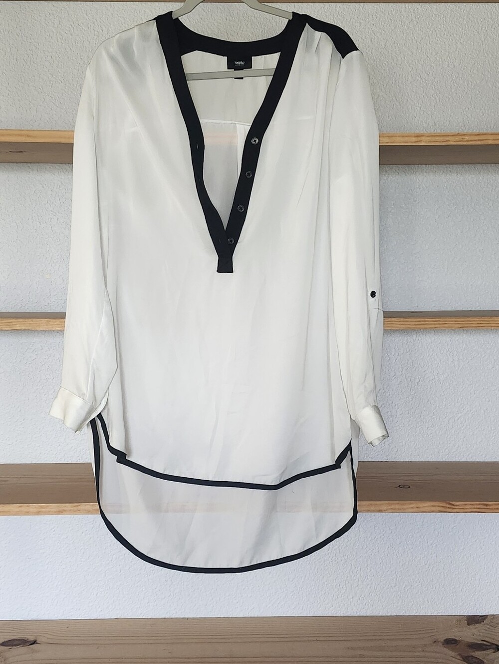 Mossimo Supply Co. White Tunic with Black Trim